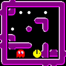 Pacman level at the start.